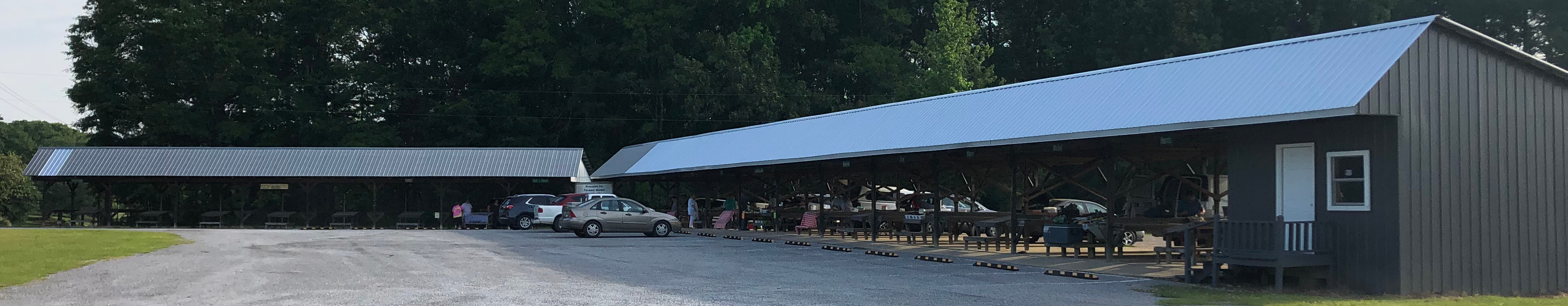 Wide-angle photo of the Walker County Farmers Market