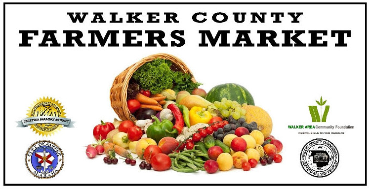 Photo of the new roadside sign for the Walker County Farmers Market